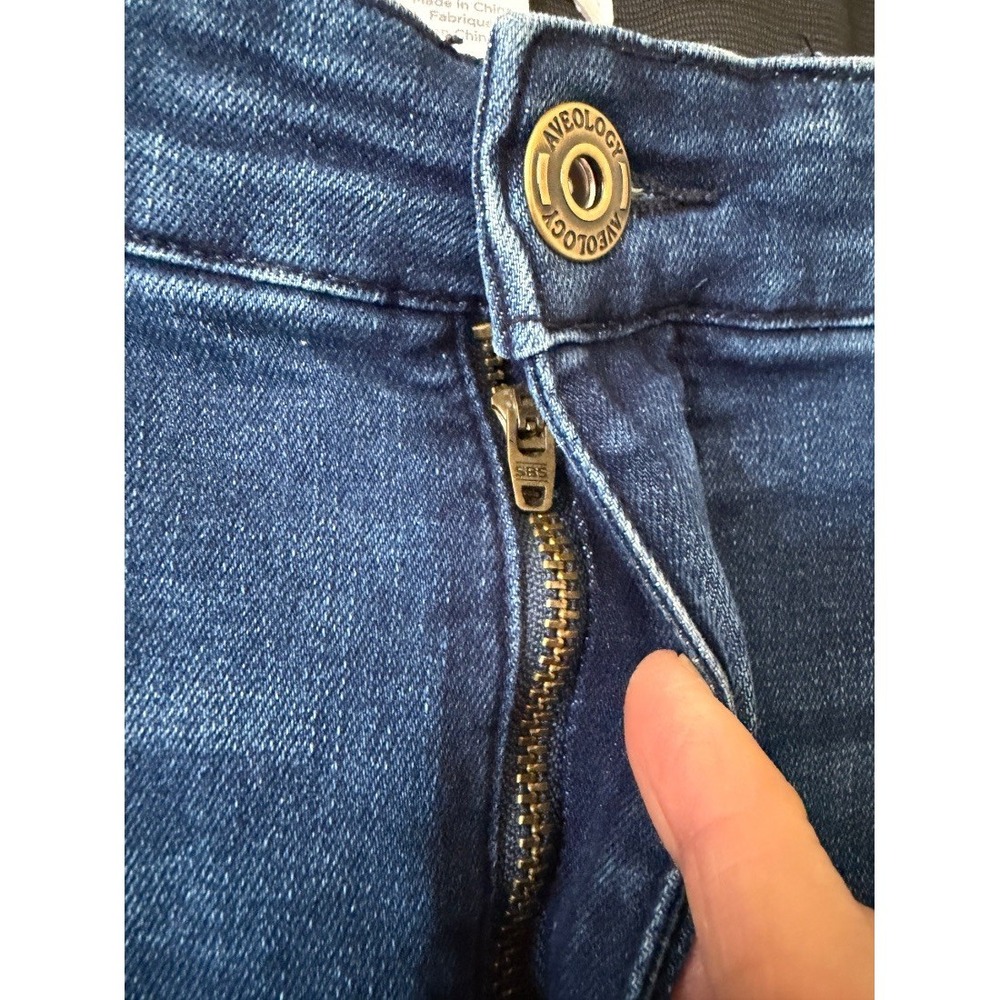 Aveology Womens Blue Flareโ Jeans Bootcut Denim Front Seam Size 18 - Picture 8 of 16